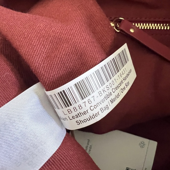 New QUINCE Italian leather Convertible Crescent Woven Crossbody Shoulder Bag - Picture 6 of 6